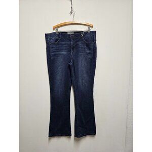 Wit & Wisdom Women's 'Ab'Solution Itty Bitty Bootcut Jeans Size 18
